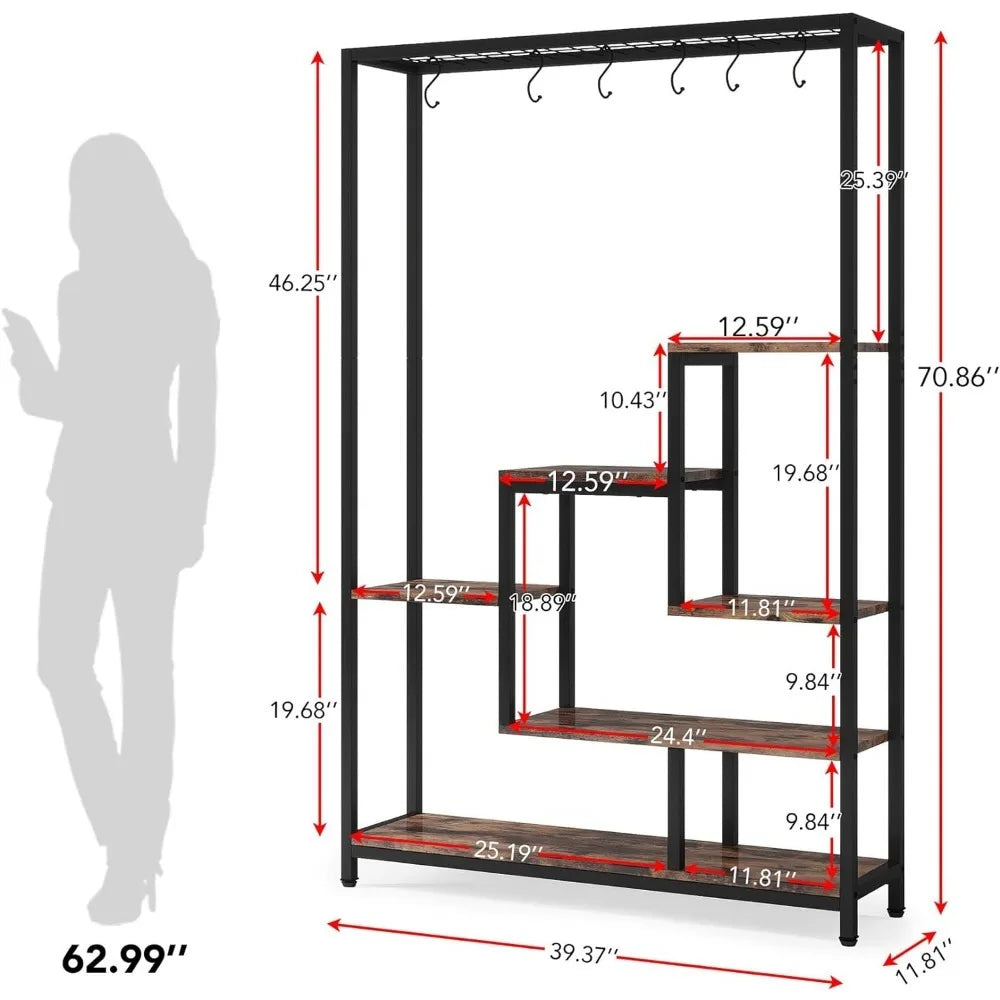 5-Tier Tall Indoor Plant Stand