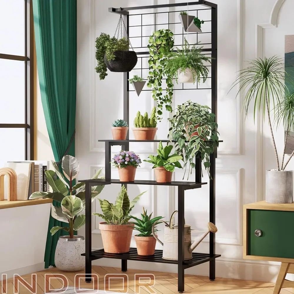 Simple Metal Plant Rack Metal Plant Rack Flower Pot Organizer β HouseHero Hub