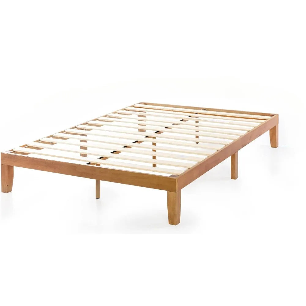 12" Classic Solid Wood Bed Frame