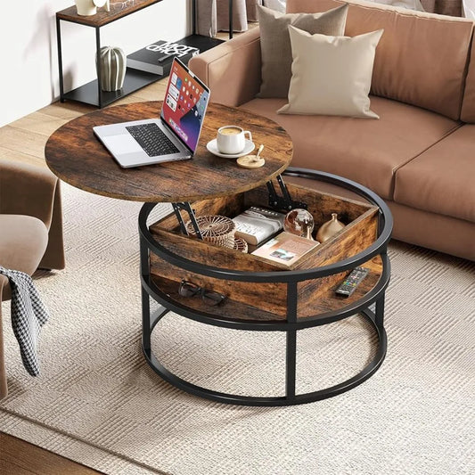 Round Lift Top Coffee Table