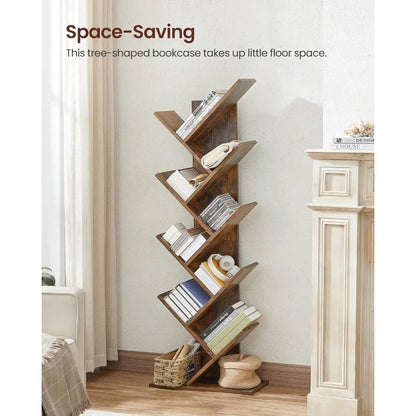 9-Tier Floor Standing Tree Bookshelf